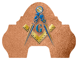 DARAY-L-370-SH-CP Masonic Lodge Shimmer Copper